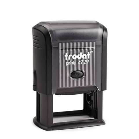 Printy 4929 Timbro di testo Trodat PERSONALIZZATO fino a 7 righe nero dim. max personalizzazione 50×30 mm – 11674