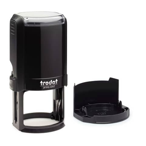 Printy 4642 Timbro di testo Trodat PERSONALIZZATO fino a 9 righe nero dim. max personalizzazione Ø 42 mm – 69394