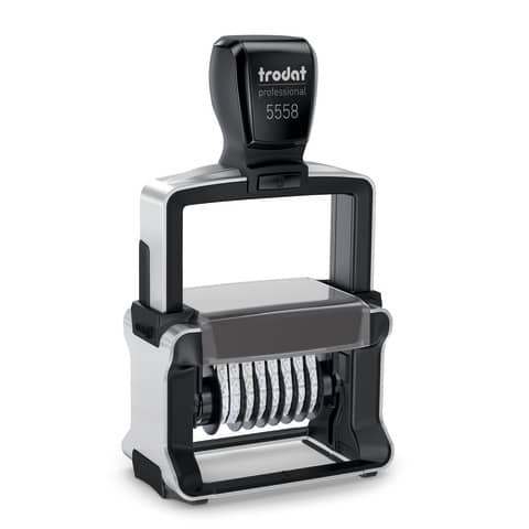 Professional 5558/PL – Timbro numeratore PERSONALIZZATO – 8 numeri – 56×33 mm – fino a 3+3 righe – 133897