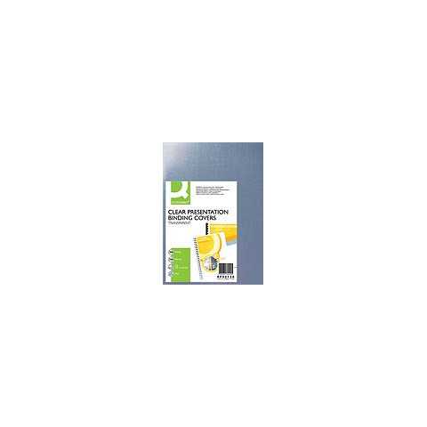 Copertina per rilegatura Q-Connect trasparente 150 µm A4 – conf. 100 pezzi – KF32120