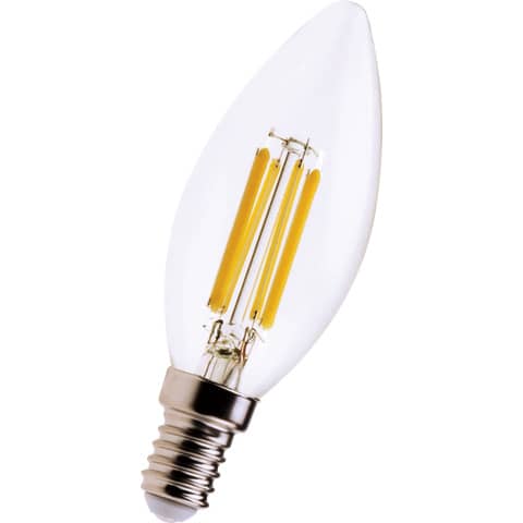 Lampadina LED a filamento candela 6W attacco E14 806 lumen luce fredda MKC 6000K – 499048542
