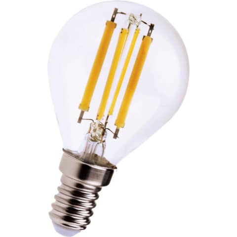 Lampadina LED a filamento minisfera 6W attacco E14 806 lumen luce fredda MKC 6000K – 499048552