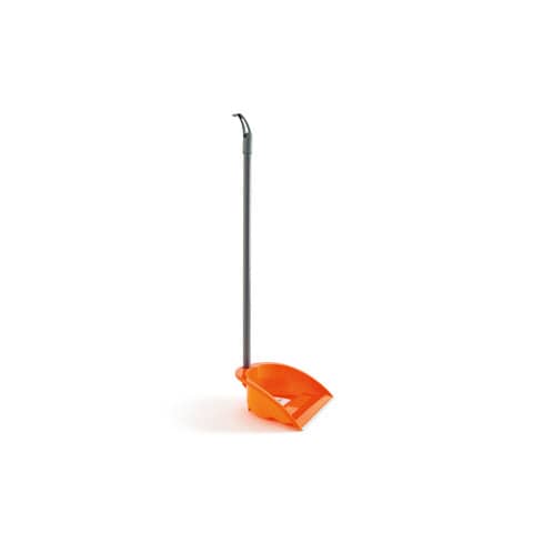 Alzaimmondizia in PP con manico e profilo in gomma arancio Perfetto Zinky up – 26450