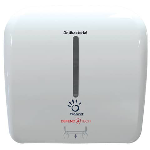Dispenser autocut Universus antibatterico Defend Tech 33,3 x 32,1 x 22,6 cm Papernet Manuale – 419271