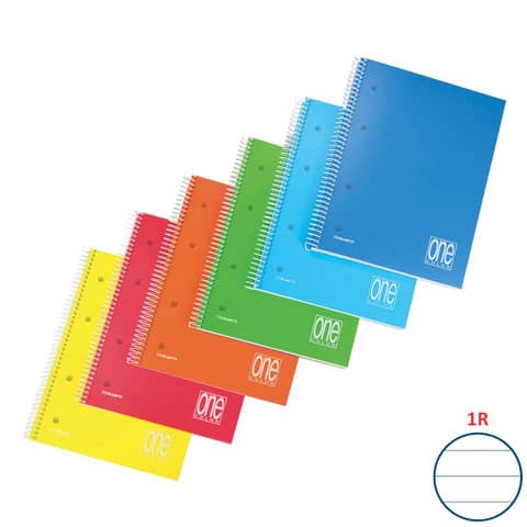 Quaderno spiralato Maxi One Color copertina in PPL – 80+1 ff – A4 – 1R 2936