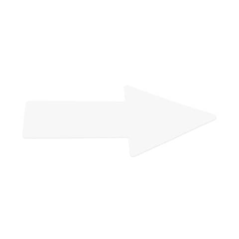 Sticker pavimenti a Freccia – 20×5 cm – Tarifold bianco conf. 10 pz  – B197402