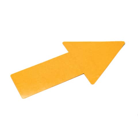 Sticker pavimenti a Freccia – 20×5 cm – Tarifold giallo conf. 10 pz  – B197404