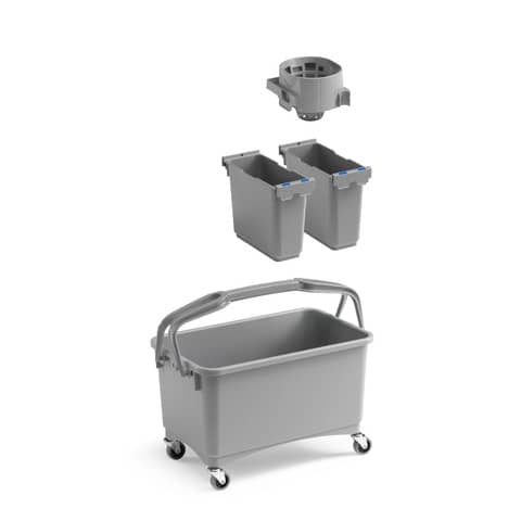 Kit secchio multiuso Eroy 06 accessoriato con scompartimenti estraibili e accessori TTS 28 L –
