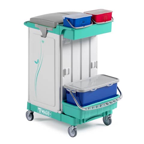 Carrello chiuso a 2 reparti Magic System – 80x58x115 cm TTS 600 professional MS600P0C0000