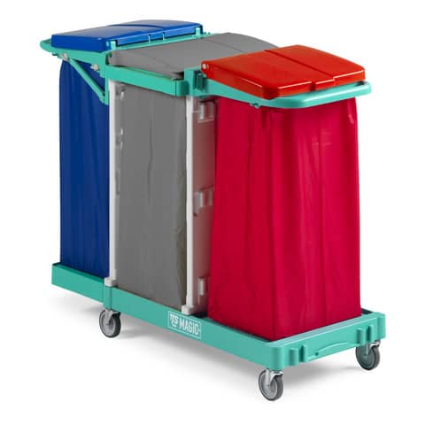 Carrello per raccolta differenziata Magic Line 150 Basic TTS 135 x 58 x 104 cm – ML150B0A0000