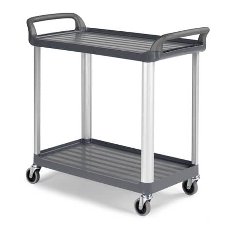 Carrello grigio in polipropilene Shelf 3730 – 111x50x105 cm TTS 2 ripiani 0F003730ET