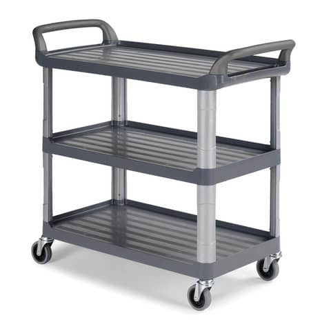 Carrello grigio in polipropilene Shelf 3800 – 111x50x102,5 cm TTS 3 ripiani 0F003800ET