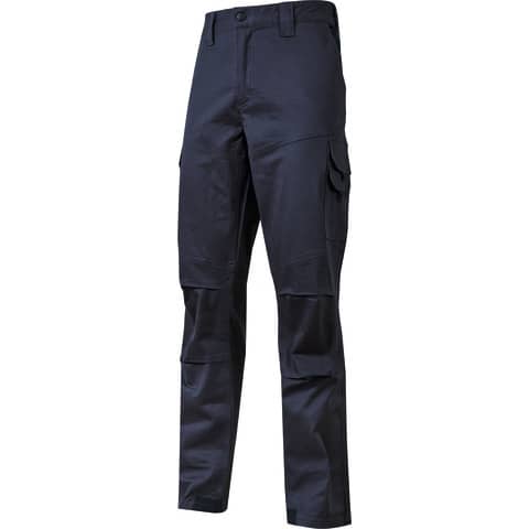 Pantalone da lavoro in cotone elasticizzato Guapo blu U-Power taglia L ST211WB-L