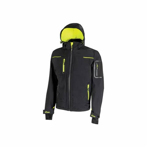 Giacca impermeabile in Softshell Space Black Carbon U-Power taglia XXL FU187BC-XXL