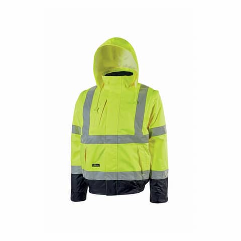 Giubbotto bomber alta visibilita’ Crafty Yellow Fluo U-Power taglia M HL158YF-M