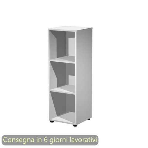 Contenitore 3 caselle a giorno Maximail 41x40xH.121,6 cm Artexport grigio alluminio – 3MaxM/5