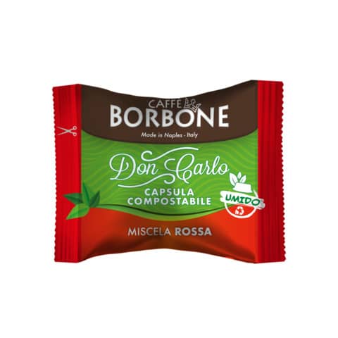 Capsule compatibili e compostabili Don Carlo Rossa Caffe Borbone conf. 100 pezzi – AMCOMPOSTABRED100N