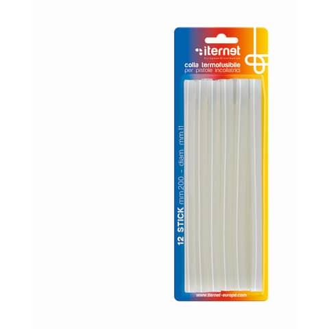 Refill colla stick per pistole colla a caldo. Conf. 12 refill Iternet blister 12 refill – 4231