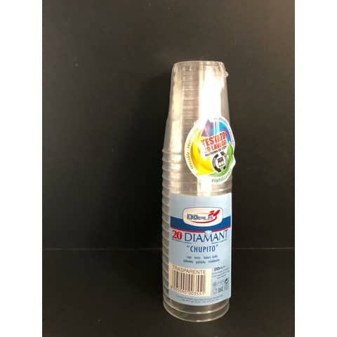 Bicchieri Chupito in PS trasparente Dopla Reusable 50 ml – conf. 20 pz – 22034