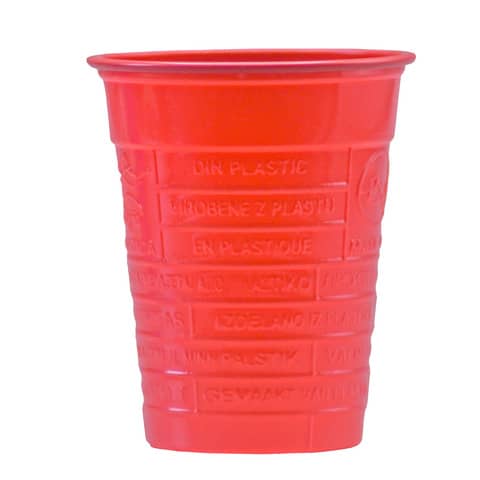 Bicchieri in PS Dopla DO Colors 200 ml rosso – conf. 100 pz – 2443