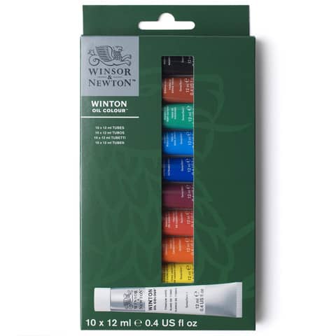 Set tubetti colore ad olio per principianti Winsor&Newton colori assortiti – conf. 10 pezzi – 1490701