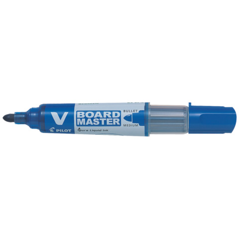 Marcatore per lavagna ricaricabile V BOARD MASTER – punta tonda tratto 2,3 mm Pilot blu – 040141