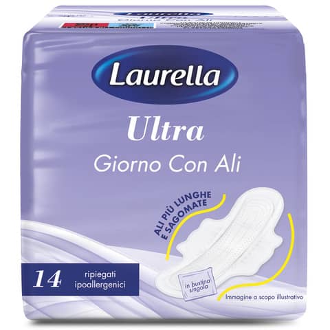 Assorbenti Ultra giorno con ali Laurella conf. 14 pezzi – 01011.2