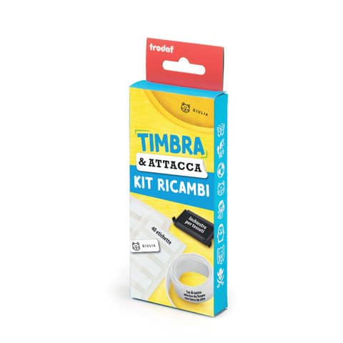 Kit Refill timbro componibile Timbra & Attacca Trodat nero 215326