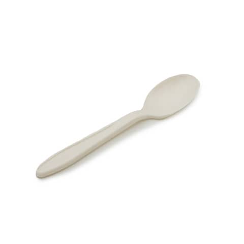 Cucchiaini da dessert in Mater-Bi IlipBio cappuccino – conf. 40 pz 80990