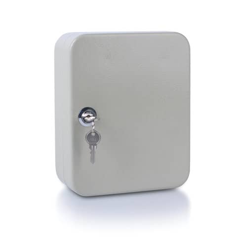 Cassetta portachiavi in metallo da 20 posti Donau – grigio – 200x160x80 mm 5241001PL-99