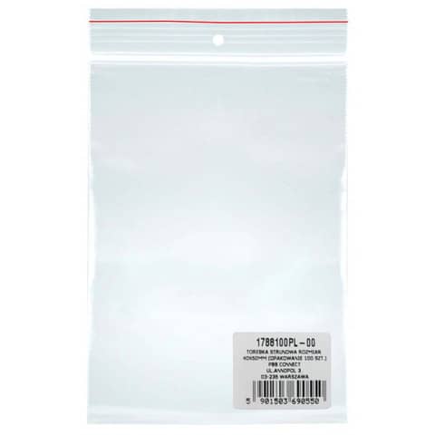 Buste con chiusura a pressione trasparenti in LDPE Donau 21,5×30 cm conf. da 100 pz – 1792800PL-00