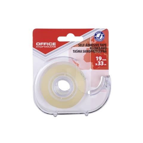 Nastro adesivo 19 mm x 33 m con dispenser Office Products trasparente lucido – 18221931-90