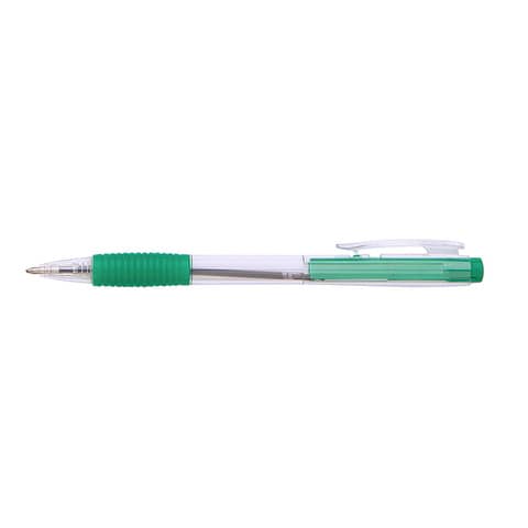 Penna a sfera a scatto ricaricabile Office Products punta 0,7 mm – verde conf. 50 pezzi – 17015611-02