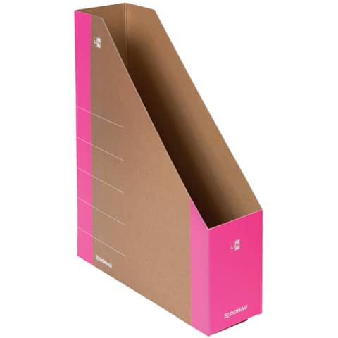 Portariviste in cartone formato A4 dorso 8 cm Donau rosa 3550001FSC-30