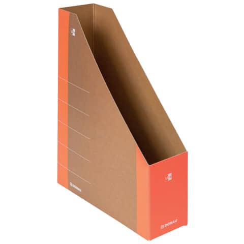 Portariviste in cartone formato A4 dorso 8 cm Donau arancione 3550001FSC-12