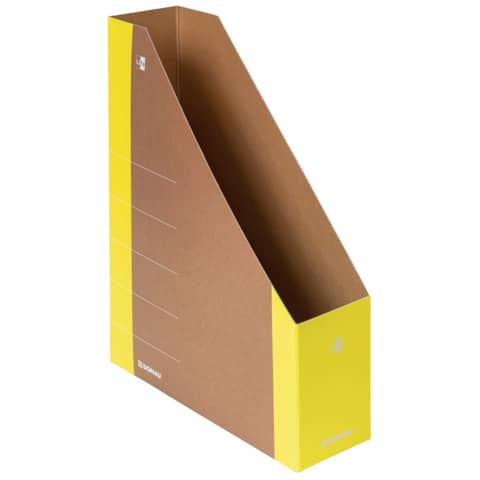Portariviste in cartone formato A4 dorso 8 cm Donau giallo 3550001FSC-11