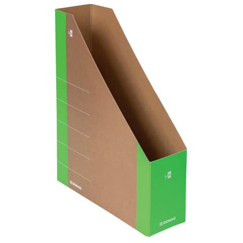 Portariviste in cartone formato A4 dorso 8 cm Donau verde 3550001FSC-06