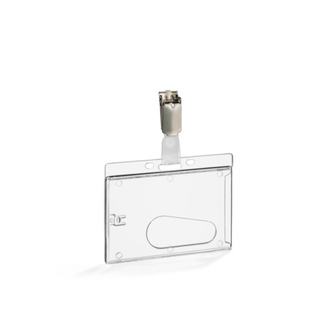 Portabadge trasparente Durable no logo – conf 50 pz – 8950-19