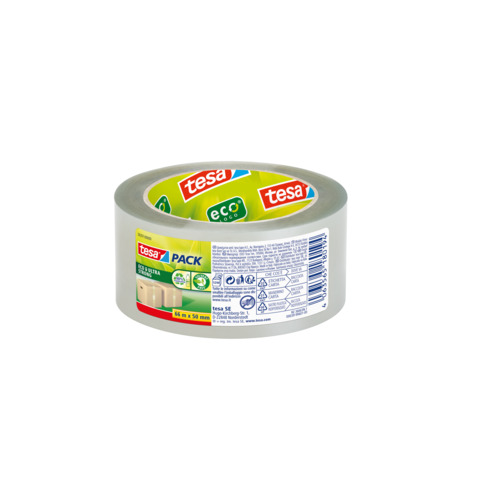 Nastro da imballaggio Tesapck® Eco & Ultra Strong in PET trasparente 50 mm x 66 m – BNR 58297