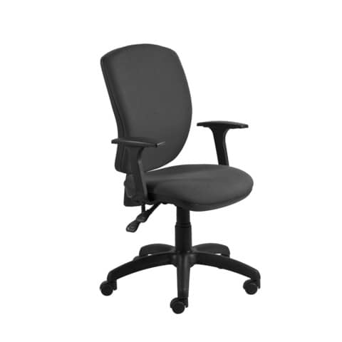 Seduta operativa Mirage Back-system in tessuto ignifugo Seditaly con braccioli fissi BR03 nero – MRG0C3Q0CB833