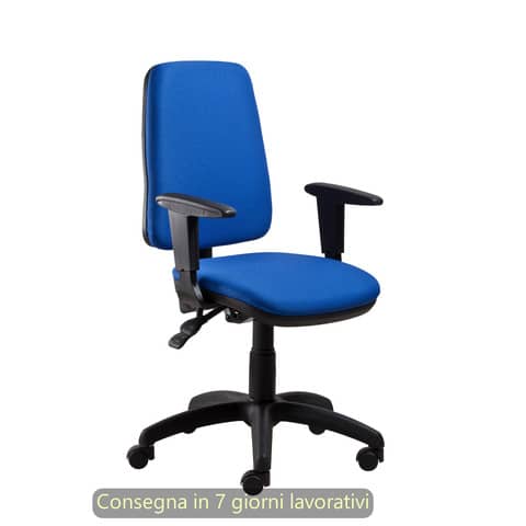 Seduta operativa Ariel Back-system in tessuto ignifugo Seditaly con braccioli regolabili blu – ARGMC4C0DB671