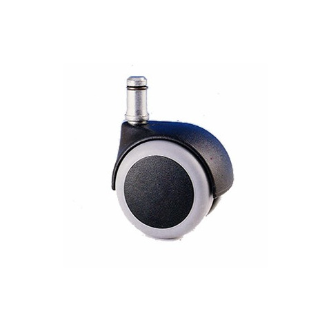 Set 5 ruote gommate Seditaly Elite per sedie Ø50 mm per parquet nere libere CNF5REL020201