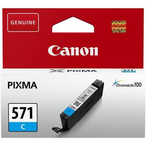 Cartuccia inkjet alta capacità CLI-571C Canon ciano 0386C001