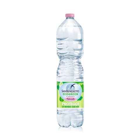 Acqua minerale 1,5 L Ecogreen San Benedetto naturale in conf. da 6 bottiglie – 1755