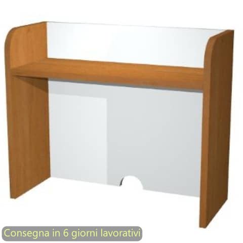 Sopralzo per mobile di servizio angolo Ristoro 59,8x24xH.50 cm Artexport noce chiaro/bianco – 2872.3/34