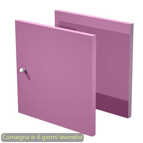 Coppia di antine con pomello per librerie Maxicolor 32,2×32,2 cm Artexport viola – 2A MaxC/S