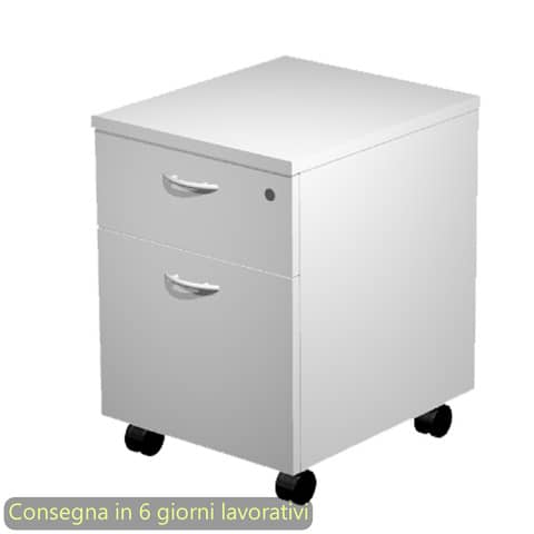 Cassettiera con ruote Artexport Presto 1 cassetto + 1 classificatore – smontata 41,8x52x59,5 cm grigio – 60022/9
