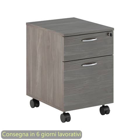 Cassettiera con ruote Artexport Presto 1 cassetto + 1 classificatore – smontata 41,8x52x59,5 cm frassino toscano 60022/F