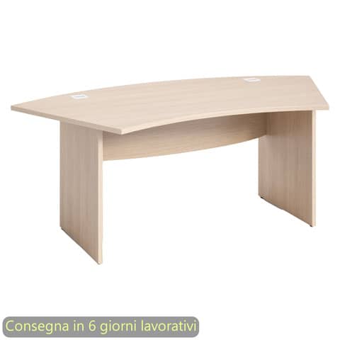 Scrivania direzionale piano rovere 190x96xH.73 cm gamba a pannello in tinta Flex Direction Artexport – BMNG-JPB/C
