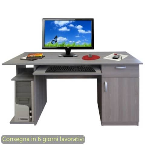 Scrivania Home Office 140x57xH.75 cm Artexport piano frassino toscano ECHO-140/F